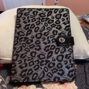 Coach iPad Case Black Leopard
